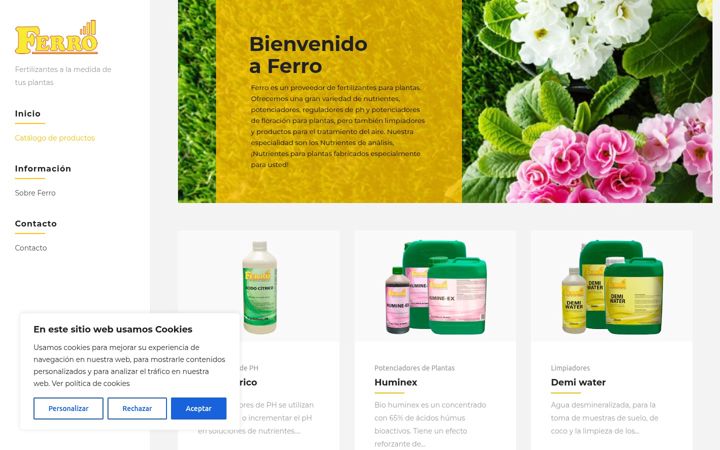 Screenshot of ferro.es