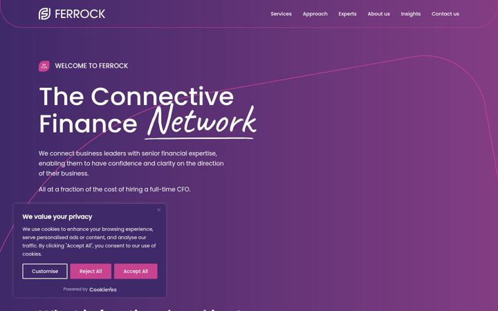 Screenshot of ferrock.co.uk