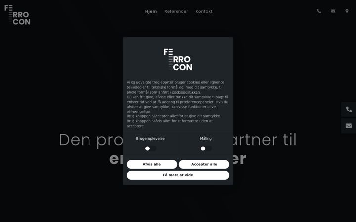 Screenshot of ferrocon.dk