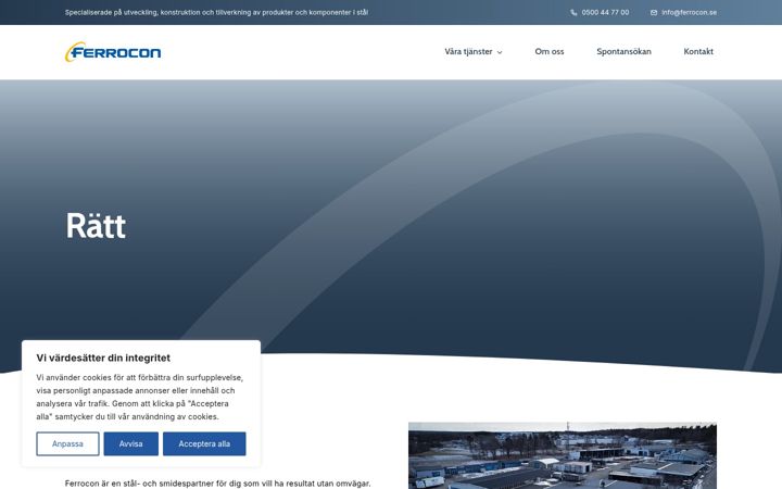 Screenshot of ferrocon.se