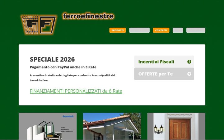 Screenshot ta' ferroefinestre.it