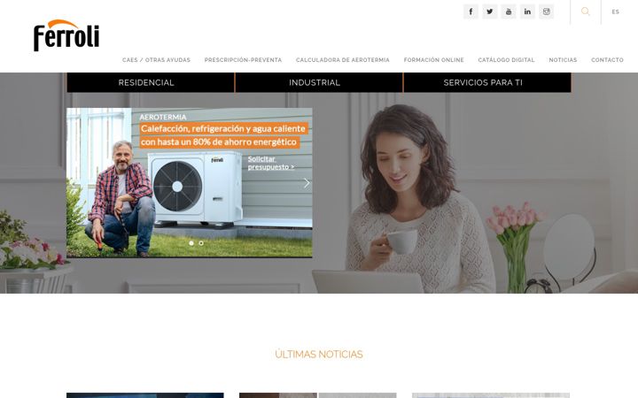 Screenshot of ferroli.es
