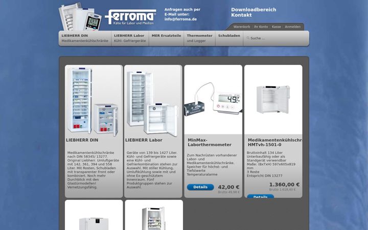 Screenshot of ferroma.de