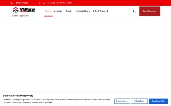 Screenshot of ferrometalonline.com