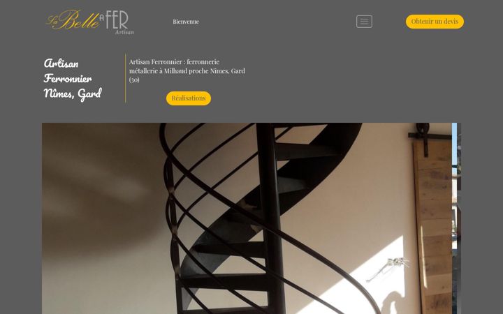 Screenshot of ferronnerie-labelleafer-milhaud.fr