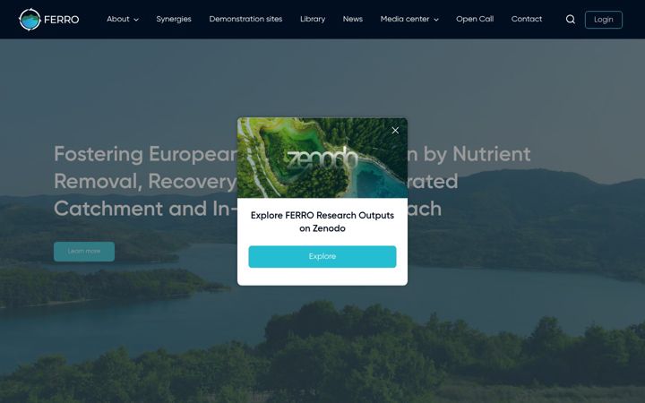 Screenshot of ferroproject.eu