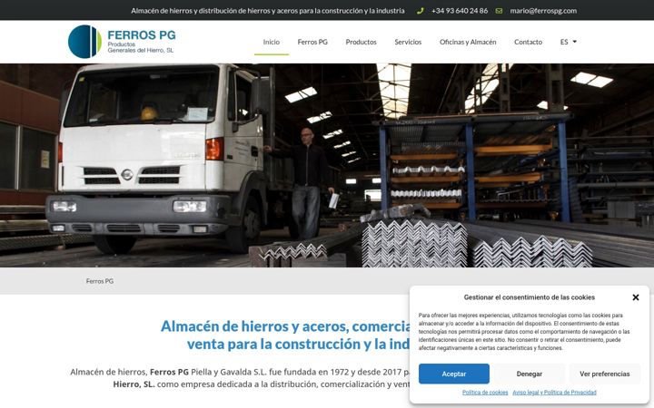 Screenshot of ferrospg.net