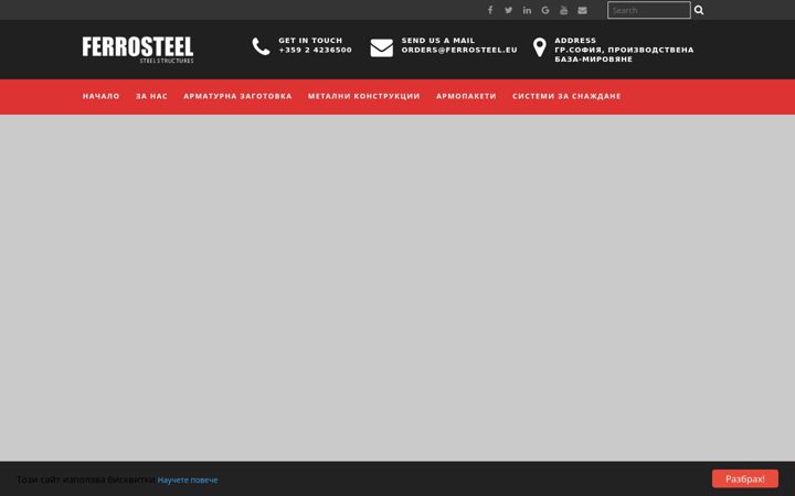 Screenshot of ferrosteel.eu