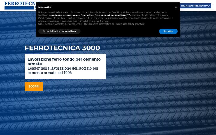 Snímek obrazovky ferrotecnica3000.it
