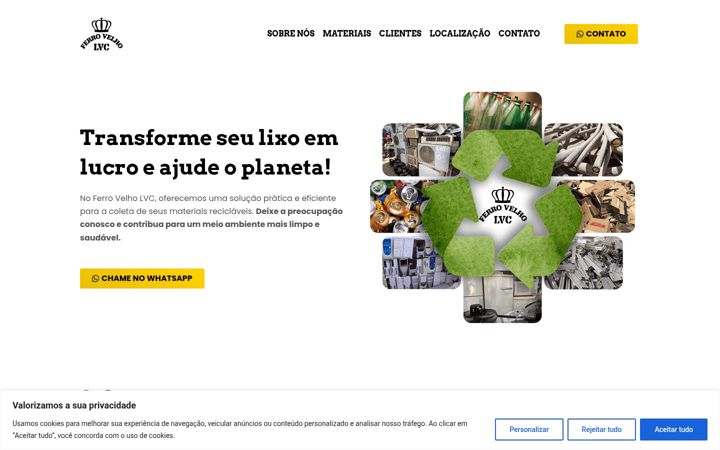 Zrzut ekranu ferrovelholvc.com.br
