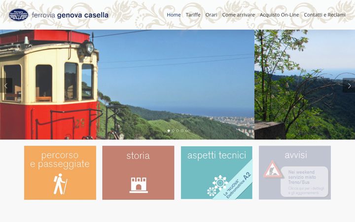 Snímek obrazovky ferroviagenovacasella.it