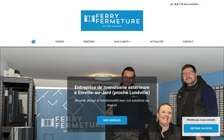 Screenshot of ferry-fermeture.fr