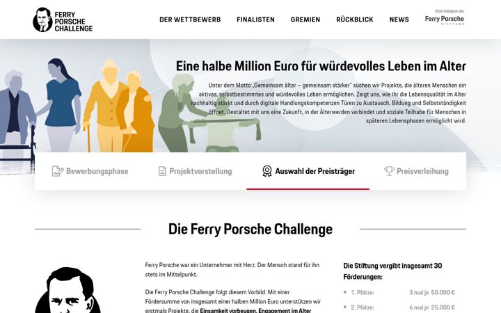 Screenshot of ferry-porsche-challenge.de