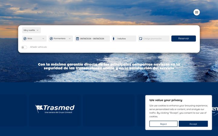 Screenshot of ferryalliance.com