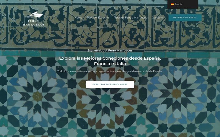 Screenshot of ferrymarruecos.com