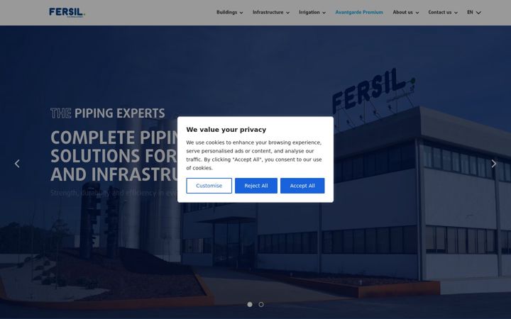 Screenshot of fersil.com