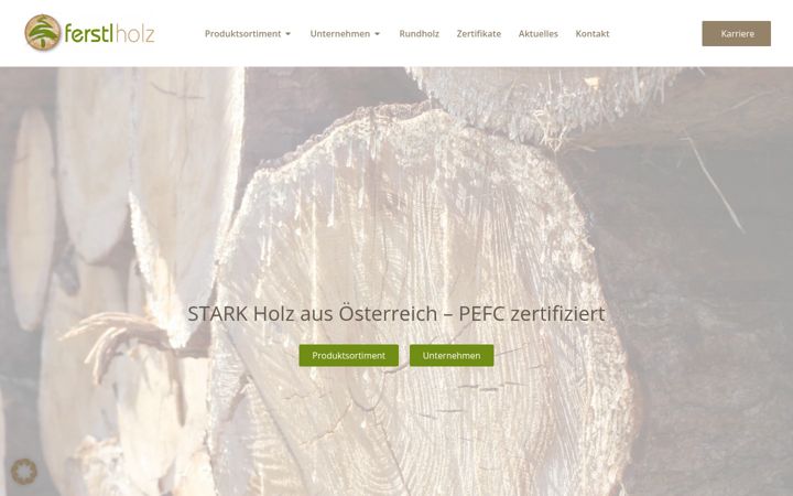 Screenshot of ferstl-holz.at