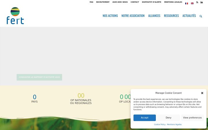 Screenshot of fert.fr