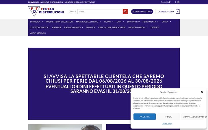 Screenshot of fertab.it