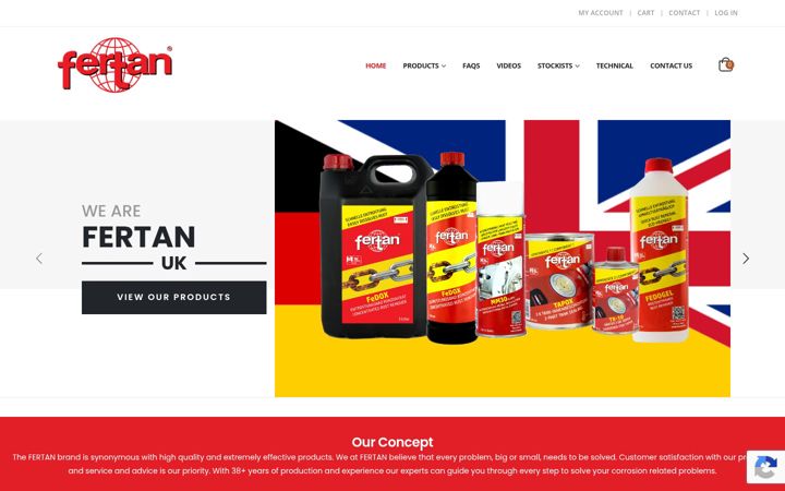 Screenshot of fertan.co.uk