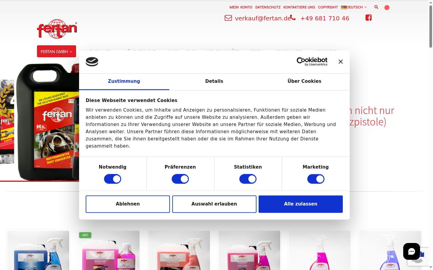 Snímek obrazovky baneru souhlasu zobrazeného před jakoukoli interakcí