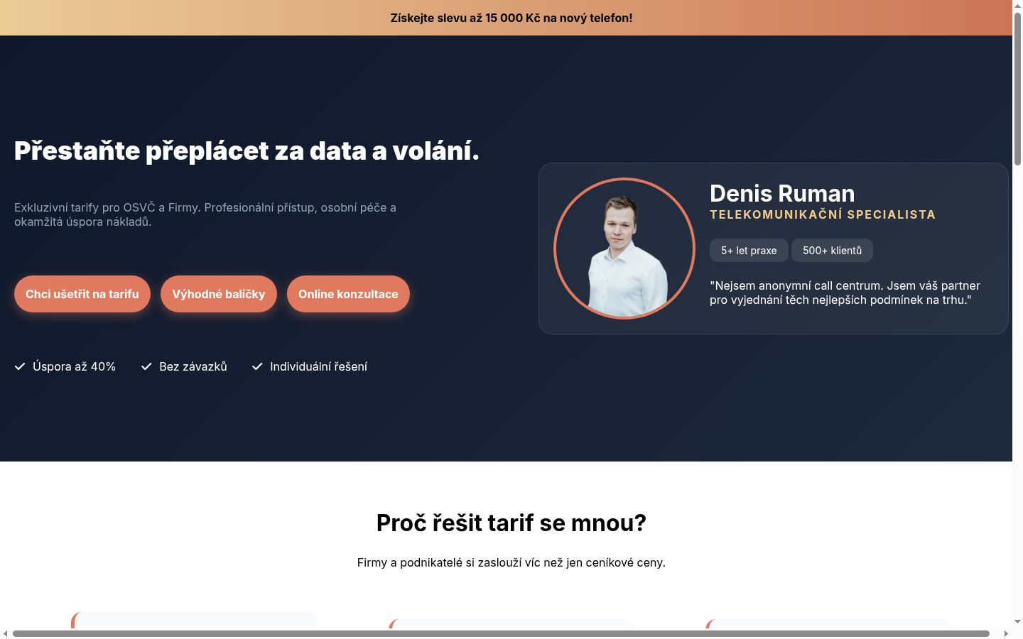 Capture d'écran de la bannière de consentement affichée avant toute interaction