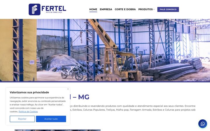 Zrzut ekranu fertelcomercial.com.br