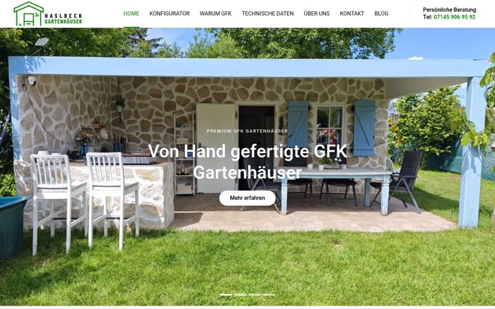 Screenshot di fertig-gartenhaus.de