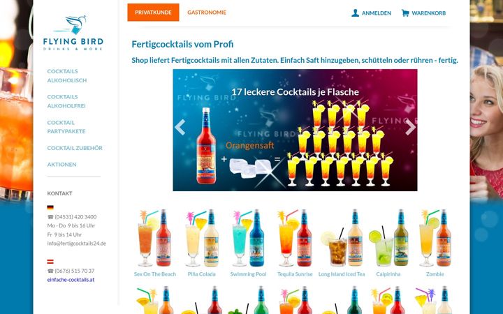 Screenshot of fertigcocktails24.de