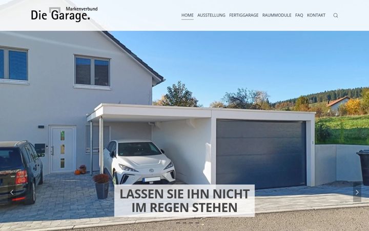 Screenshot of fertiggarage.de
