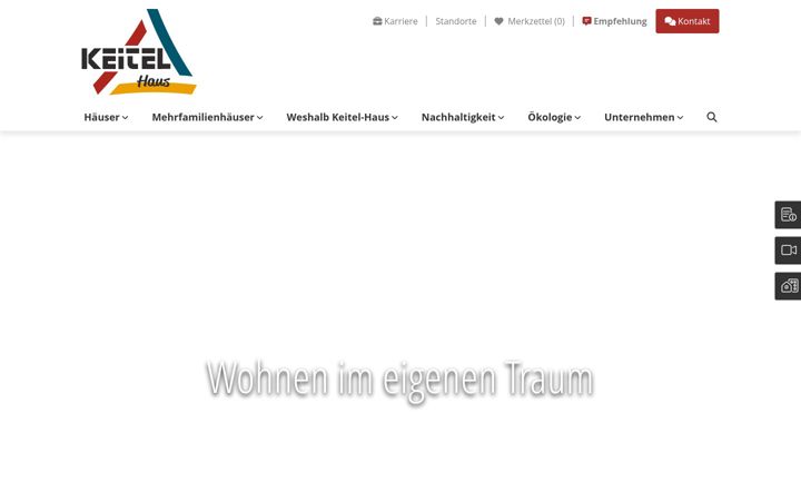 Screenshot of fertighaus-keitel.de
