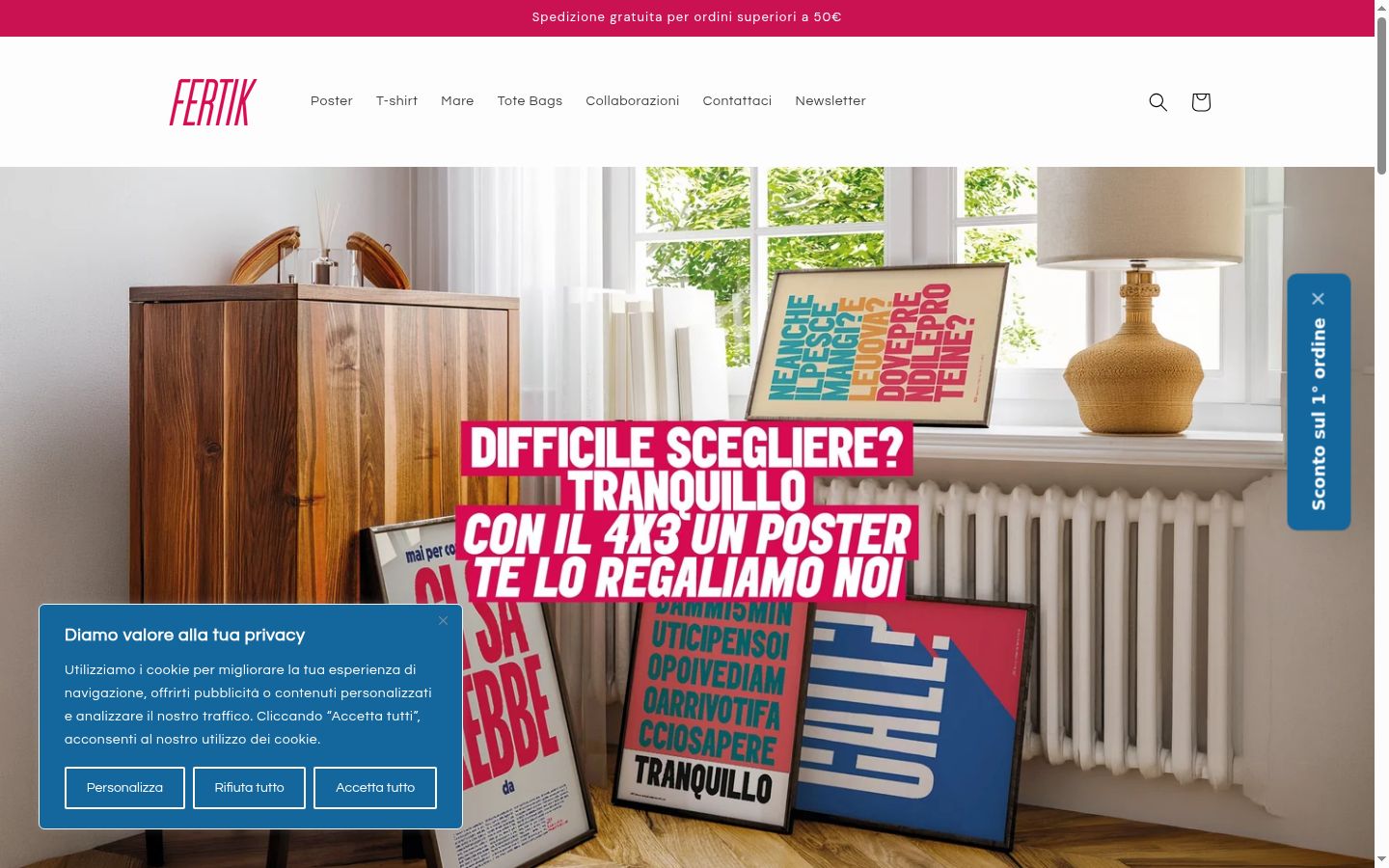 Screenshot tal-banner tal-kunsens muri qabel kwalunkwe interazzjoni