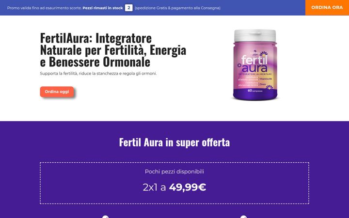 Screenshot ta' fertil-aura.it