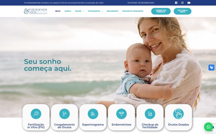 Zrzut ekranu fertilidadevida.com.br