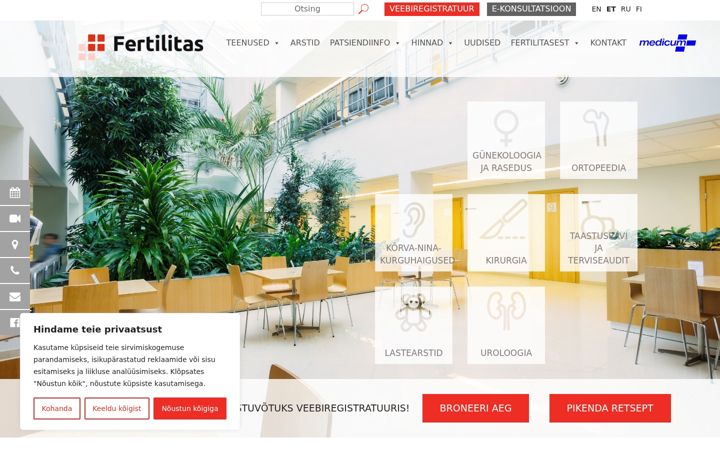Screenshot of fertilitas.ee