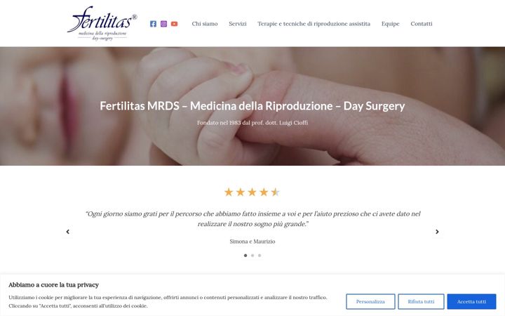 Screenshot ta' fertilitas.it