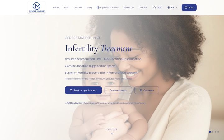Screenshot of fertilite-nice.com