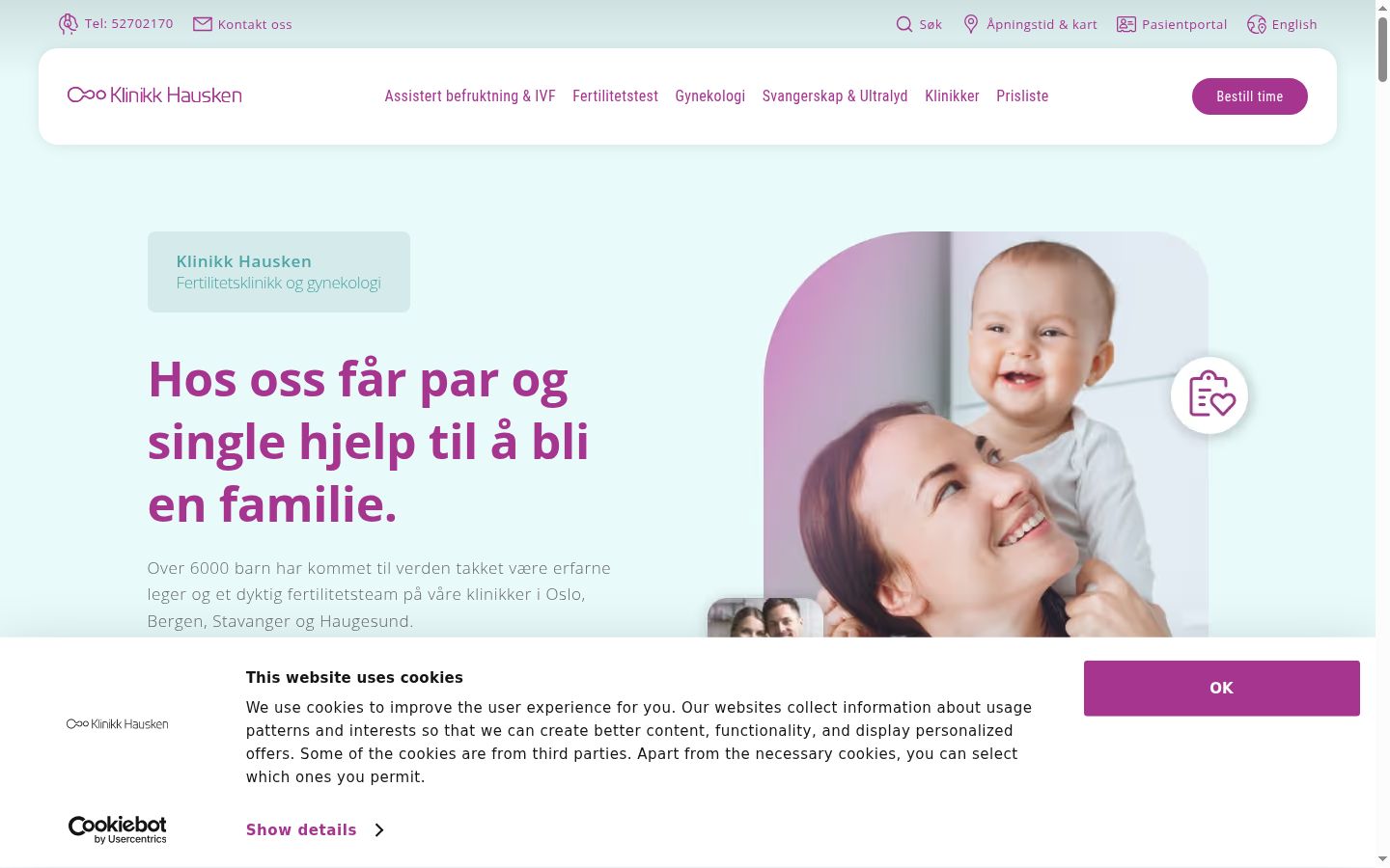 Capture d'écran de la bannière de consentement affichée avant toute interaction