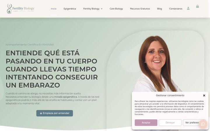 Screenshot of fertilitybiology.com