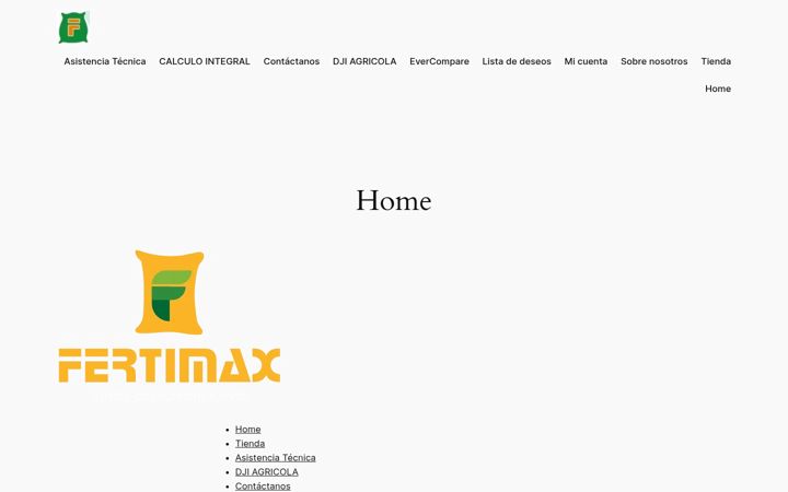 Screenshot von fertimax.com.co