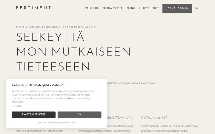 Screenshot of fertiment.fi