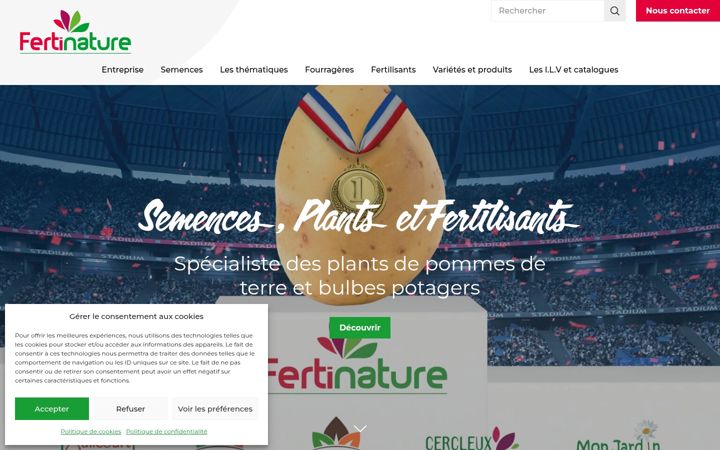 Screenshot of fertinature.fr