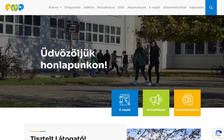 Screenshot of fertoszentmiklosiskola.hu