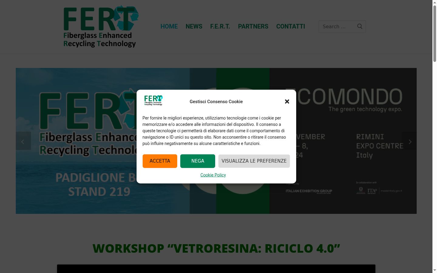 Screenshot tal-banner tal-kunsens muri qabel kwalunkwe interazzjoni