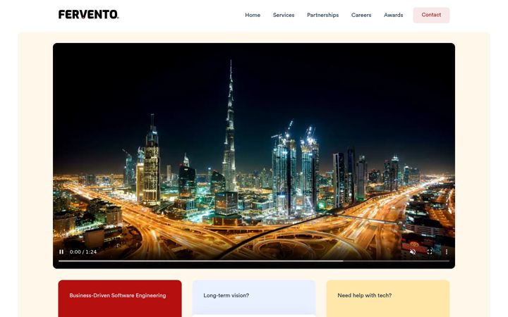 Screenshot of fervento.com