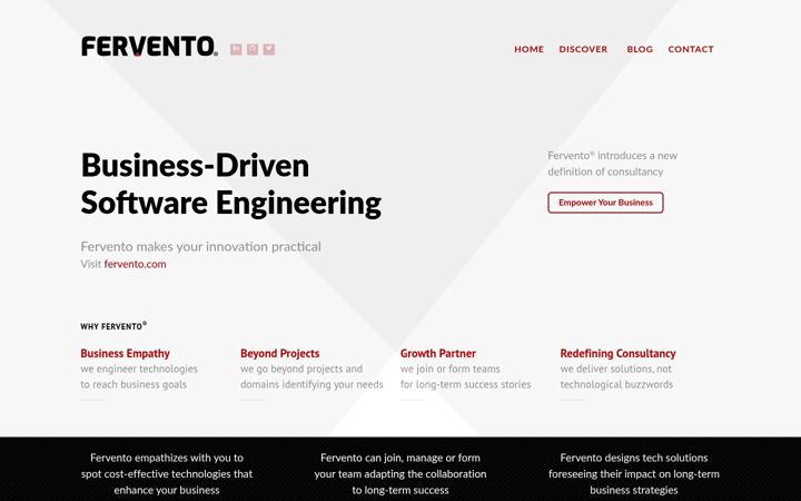 Screenshot of fervento.engineering