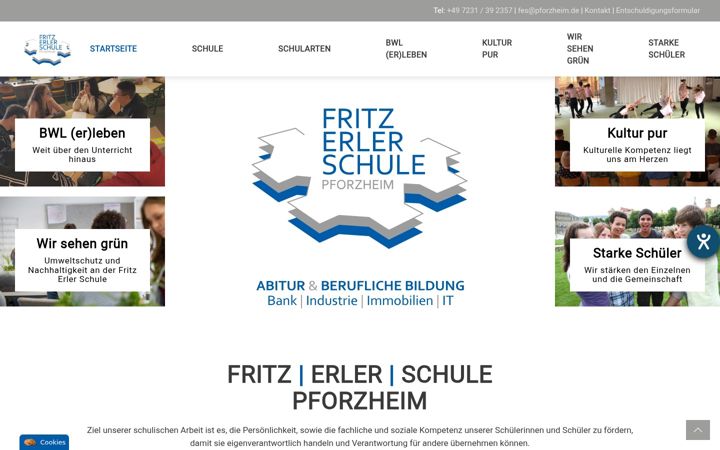 Screenshot of fes-pforzheim.de