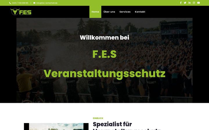 Screenshot of fes-veranstaltungsschutz.de