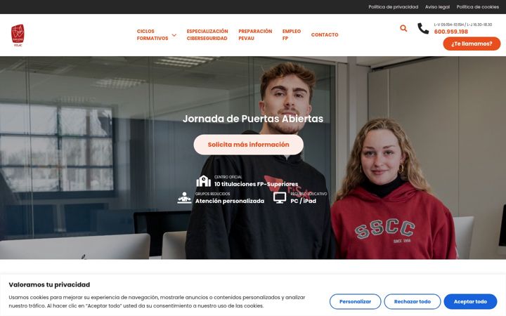 Screenshot of fesac.es