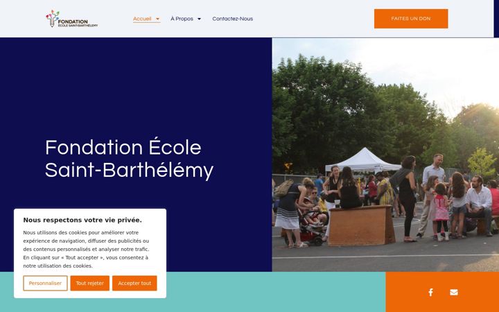 Screenshot of fesb.ca